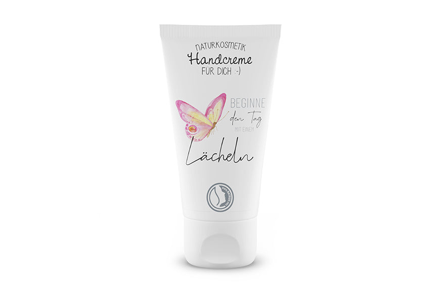 112664 Geschenk fr Dich Naturkosmetik Handcreme Beginne den Tag mit einem Lcheln