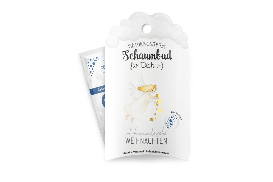 113174 Naturkosmetik Schaumbad Himmlische Weihnachten mit Weihnachtsengel Motiv von Geschenk für Dich, 4027268337989