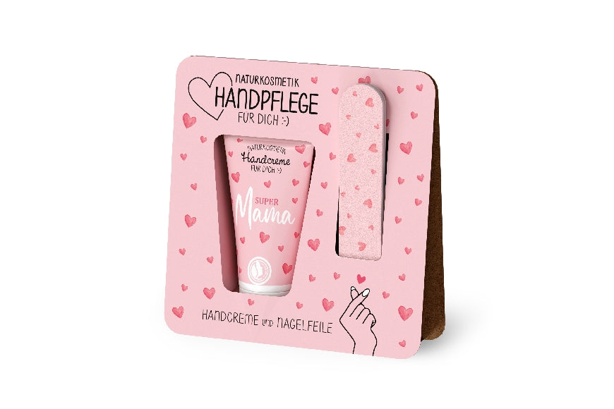 119736 Naturkosmetik Handpflegeset Handcreme mit Nagelfeile Super Mama von Geschenk fr Dich