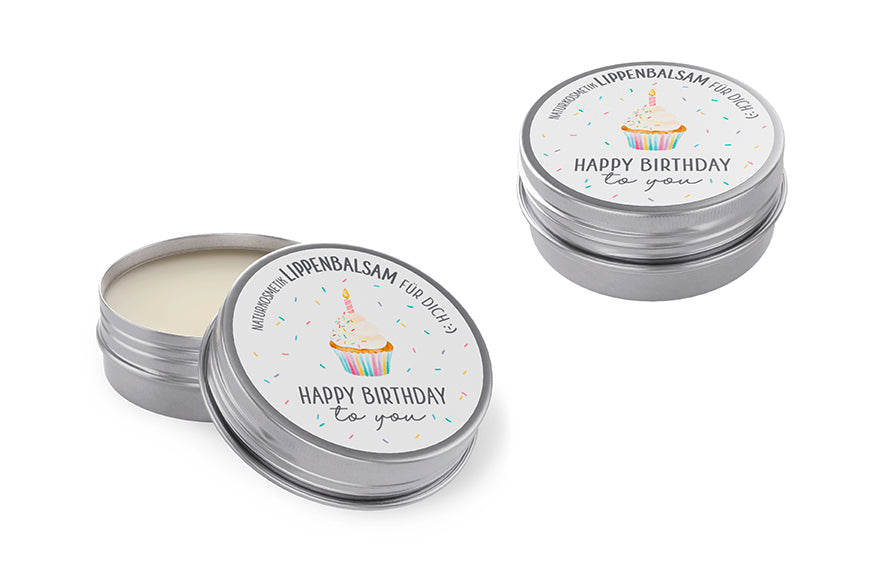 Naturkosmetik Lippenbalsam „Happy Birthday to you“ von Geschenk für Dich