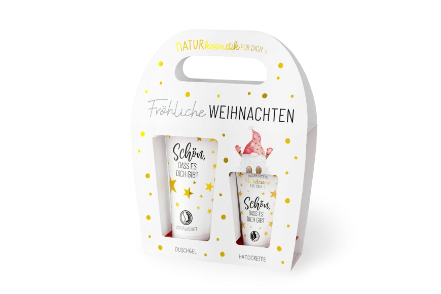 129173 Naturkosmetik Geschenkset Fröhliche Weihnachten von Geschenk für Dich, Pflegeset, 4027268337514
