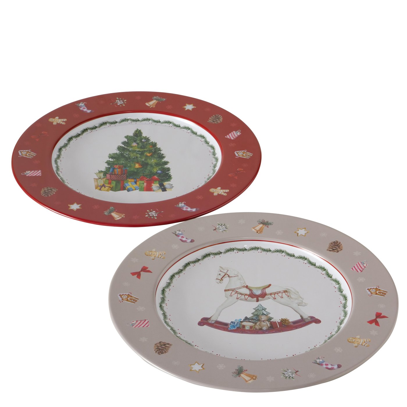 Metall Weihnachtsteller Delight D33cm