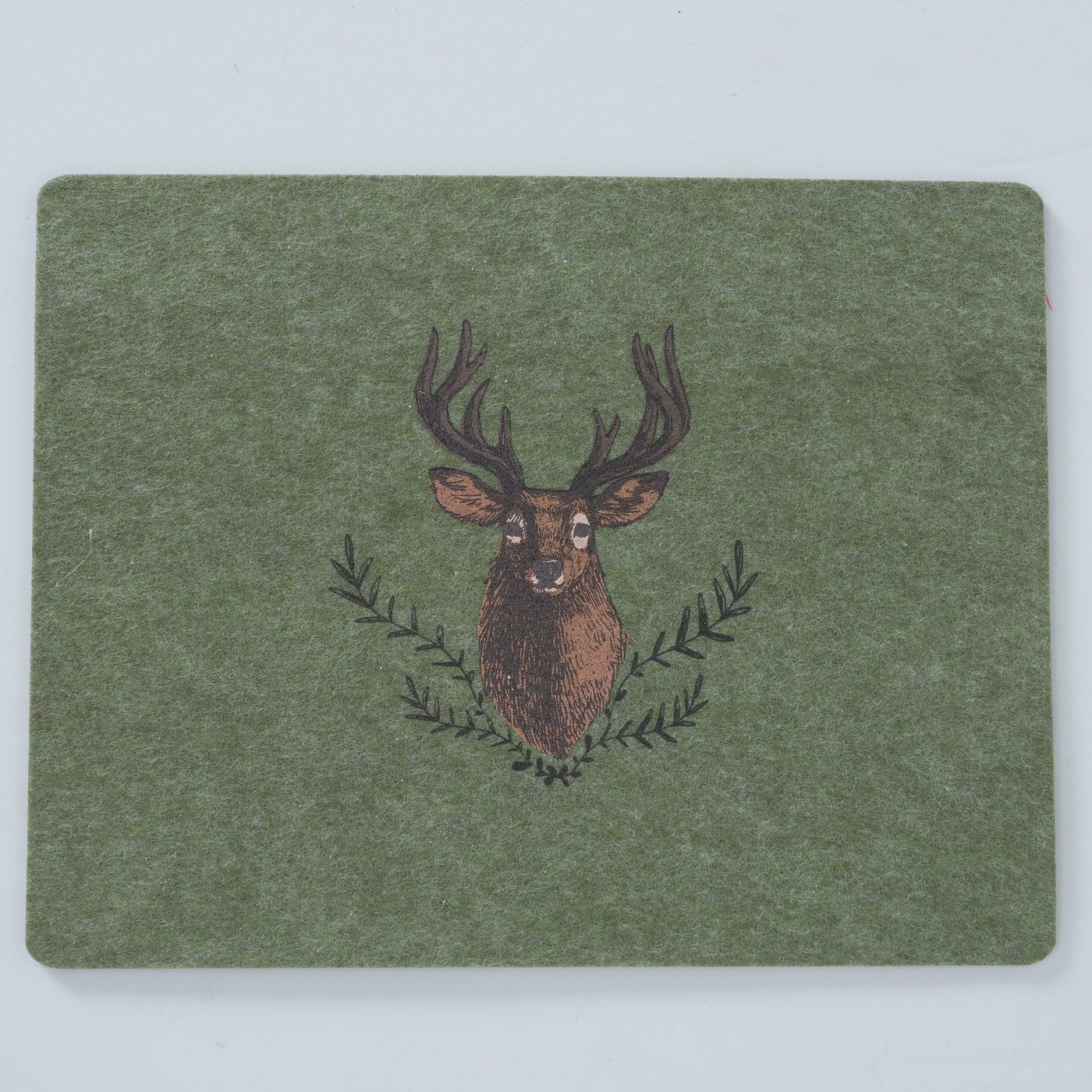 2014111 Boltze Filz Tischset grün Motiv Hirsch Hirschkopf, 2014111, 4020607918573