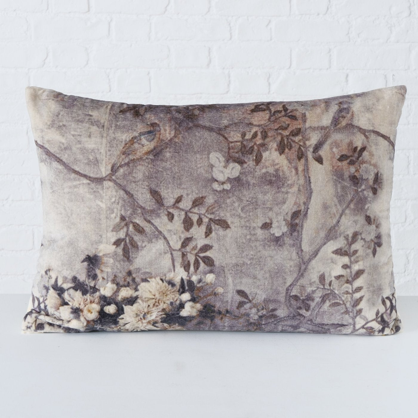 Sofakissen altrosa „Matovia“ Blumen – länglich 60×40 cm