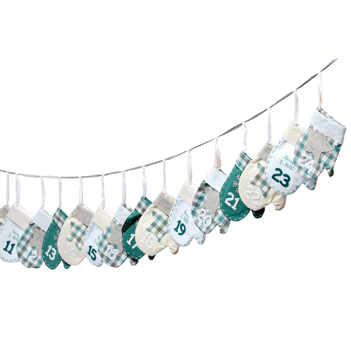 adventskalender handschuhe Stoff Adventskalender Handschuh – Weihnachtsdekoration – Malou Home Design®