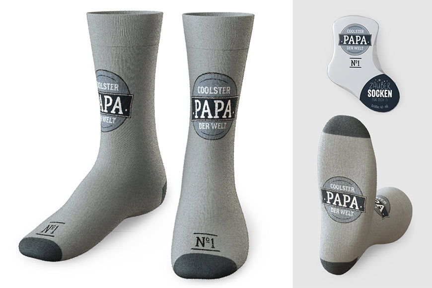 Zaubersocken Coolster Papa der Welt
