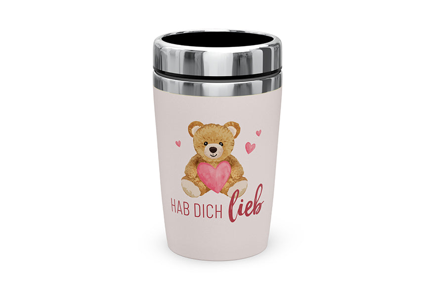 388389 Geschenk für Dich Thermobecher To go Hab Dich lieb, Coffee to go Becher