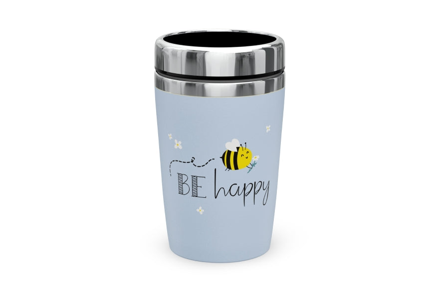 Thermobecher to go Be Happy
