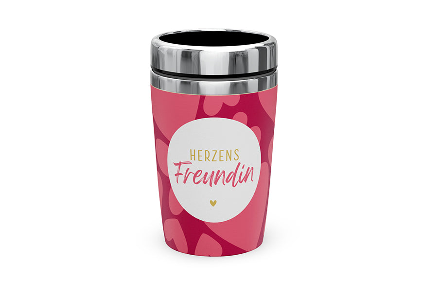 388714 Geschenk fr Dich Thermobecher To go Herzens Freundin, Coffee to go Becher