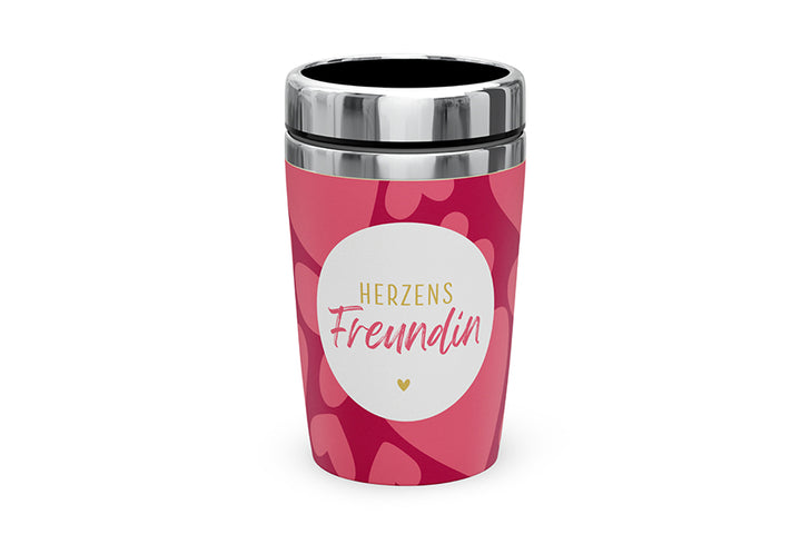 388714 Geschenk fr Dich Thermobecher To go Herzens Freundin, Coffee to go Becher