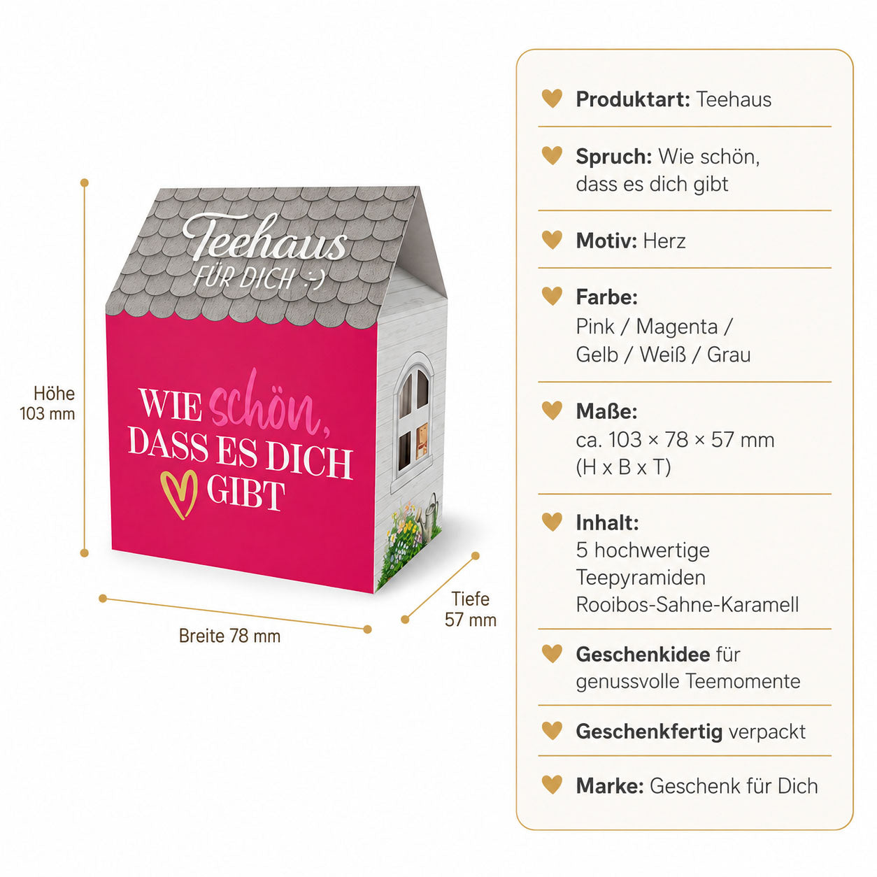 Teehaus für Dich »Wie schön, dass es dich gibt« – Produkt-Highlights Rooibos-Sahne-Karamell