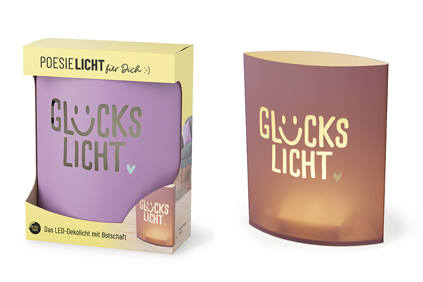 Poesielicht Glückslicht Violett – LED-Dekolicht – Happy Greetings