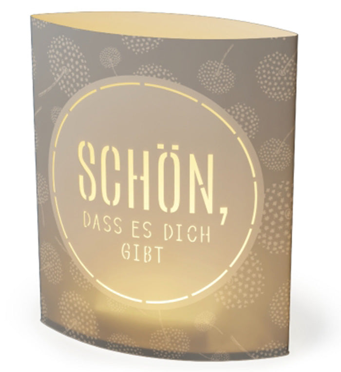 629392 LED Poesielicht Nachtlicht Schön, dass es Dich gibt von Geschenk für Dich, 4027268335121