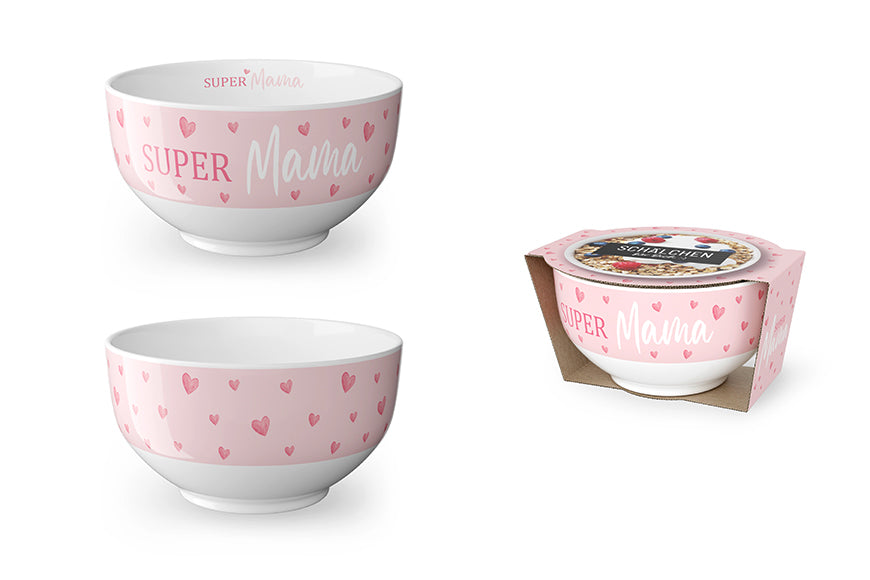 955736 Geschenk für Dich Schälchen Super Mama, Müslischale, Müslischälchen