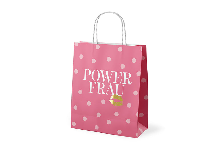 991712 Geschenk für Dich Geschenktüte mit Aufschrift Power Frau