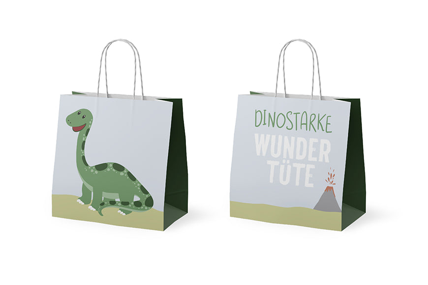 992381 Geschenk für Dich Mini Geschenktüte mit Aufschrift Dino starke Wundertüte