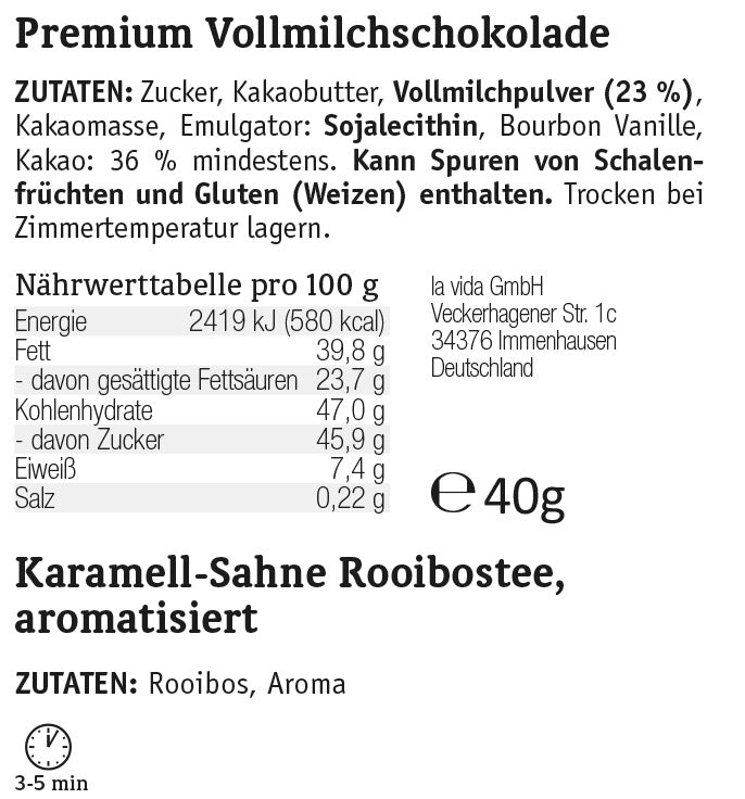 Nährwertangaben Kleine Auszeit