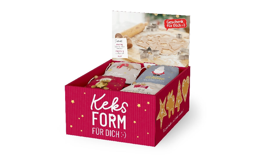 Geschenk für Dich Edelstahl Keksform, Ausstechförmchen