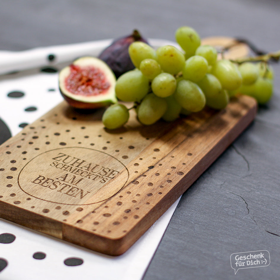 Geschenk für Dich Brotzeitbrett Holzbrett mit Aufschrift online kaufen