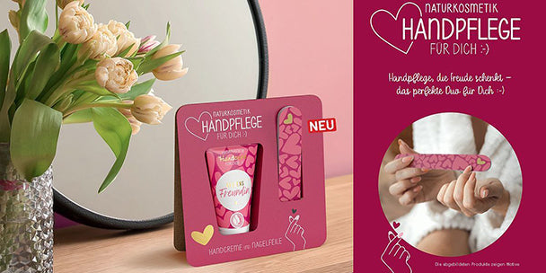 Handpflege Set Naturkosmetik Handcreme und Nagelfeile von Geschenk für Dich