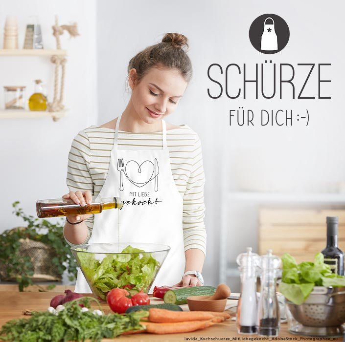 Schürze Küchenschürze von Geschenk für Dich