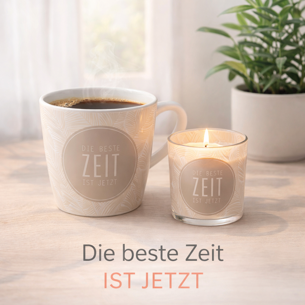 Die beste Zeit ist jetzt Geschenkideen Achtsamkeit Motivation