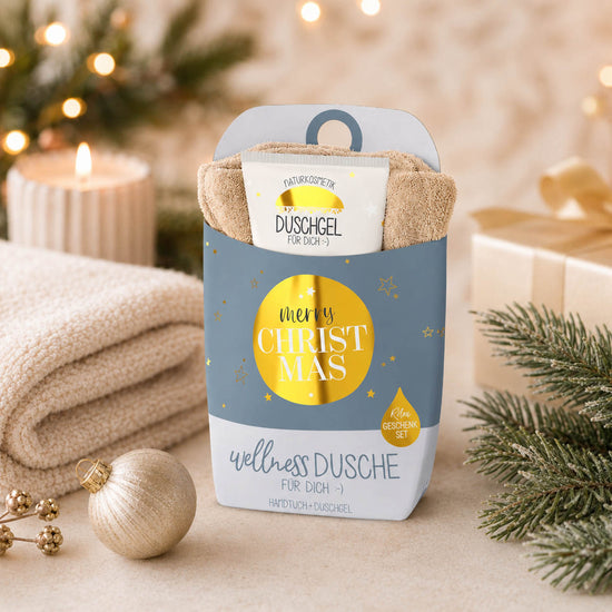 Wellnessdusche „Merry Christmas“ – Stimmungsbild im weihnachtlichen Ambiente