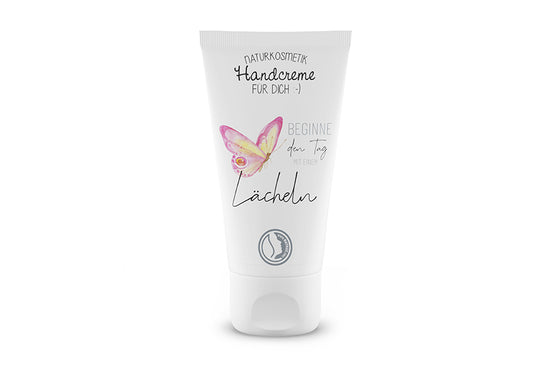 112664  Geschenk fr Dich Naturkosmetik Handcreme Beginne den Tag mit einem Lcheln