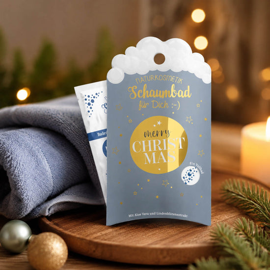 Schaumbad „Merry Christmas“ – Stimmungsbild im weihnachtlichen Ambiente