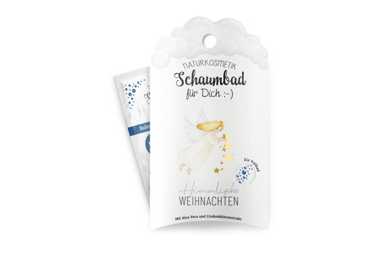 113174 Naturkosmetik Schaumbad Himmlische Weihnachten mit Weihnachtsengel Motiv von Geschenk für Dich, 4027268337989