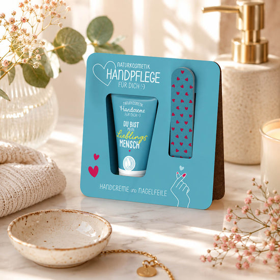 Handpflege-Set Du bist mein Lieblingsmensch Petrol – Lifestyle