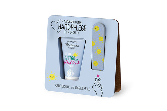Handpflege-Set Heute ist ein guter Tag in Hellblau – Geschenk für Dich