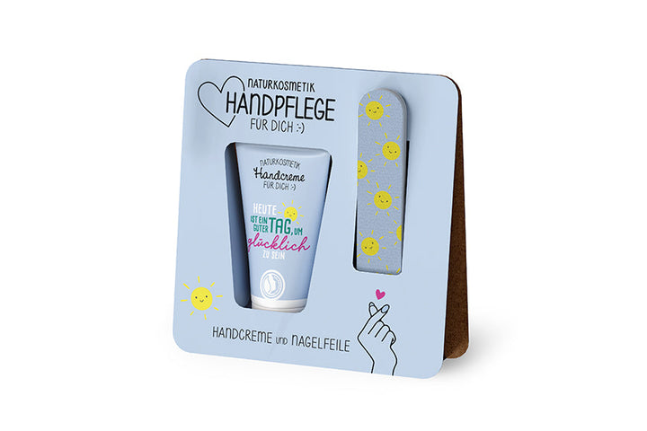 Handpflege-Set Heute ist ein guter Tag in Hellblau – Geschenk für Dich