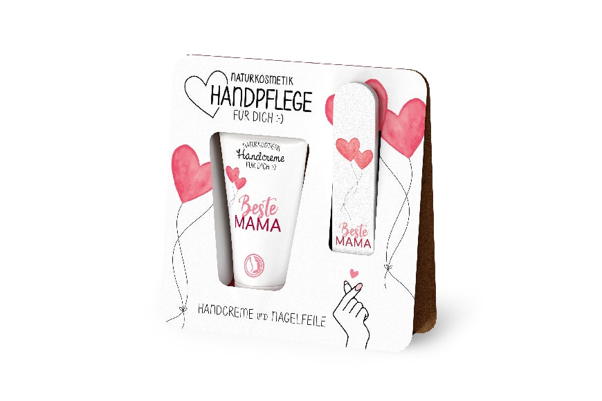 119735 Naturkosmetik Handpflegeset Handcreme mit Nagelfeile Beste Mama von Geschenk fr Dich