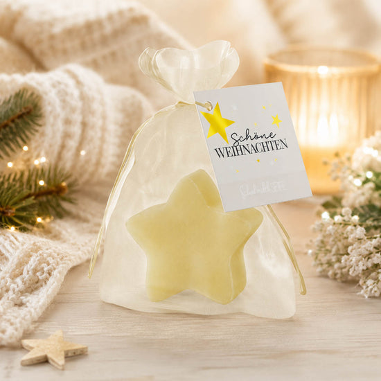 Schafmilchseife Stern »Schöne Weihnachten« – Stimmungsbild