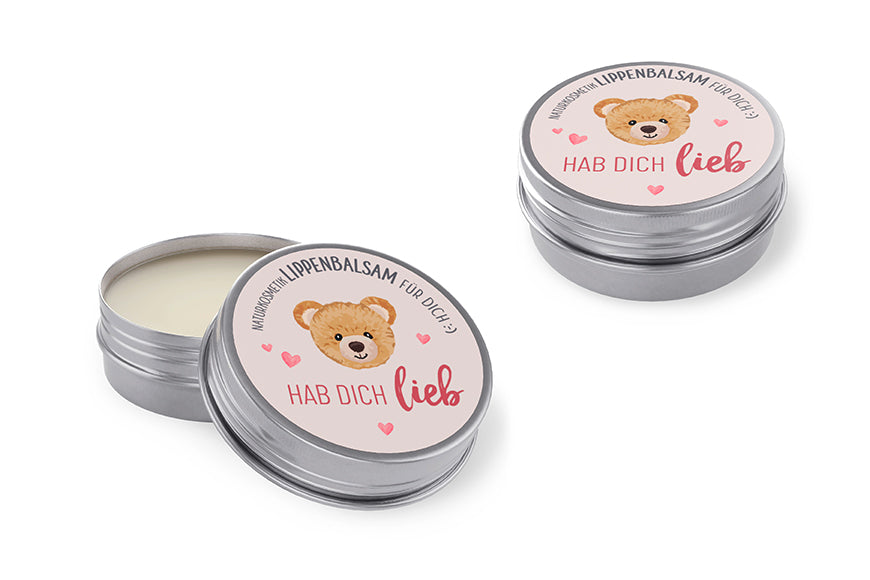 Naturkosmetik Lippenbalsam „Hab Dich lieb“ von Geschenk für Dich