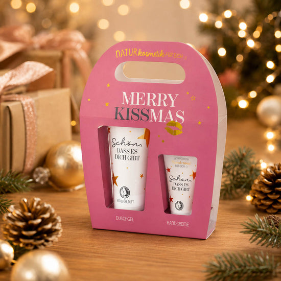 Merry Kissmas Naturkosmetik-Set stimmungsvoll – Geschenk für Dich