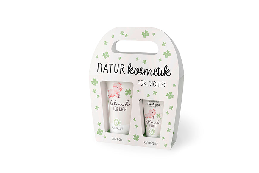Naturkosmetikset Glück für Dich mit Duschgel & Handcreme von Geschenk für Dich