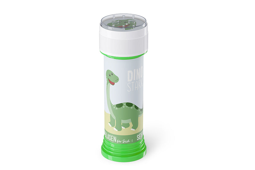 186381 Geschenk für Dich Seifenblasen Dinosaurier mit Aufschrift Dino stark