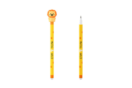 Gelstift für Dich »Mutig & wild« – Löwe, Kleine Lieblinge, schreibt in Orange, radierbar