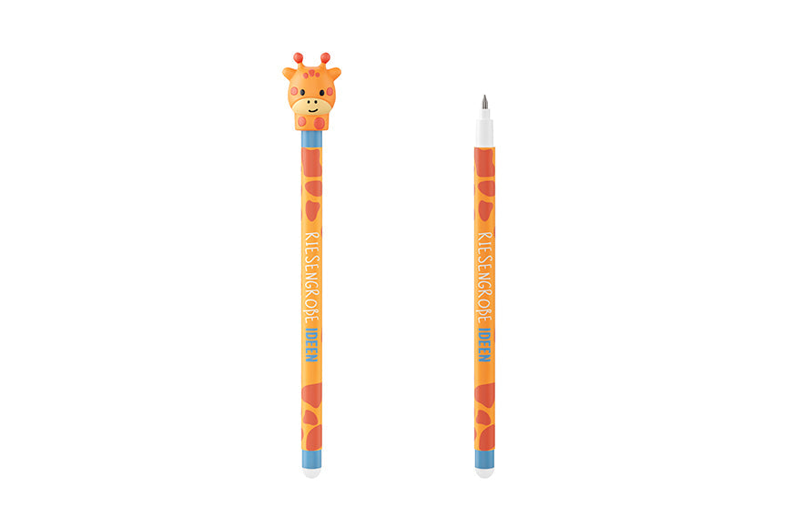 Gelstift für Dich »Riesengroße Ideen« – Giraffe, Kleine Lieblinge, schreibt in Blau, radierbar