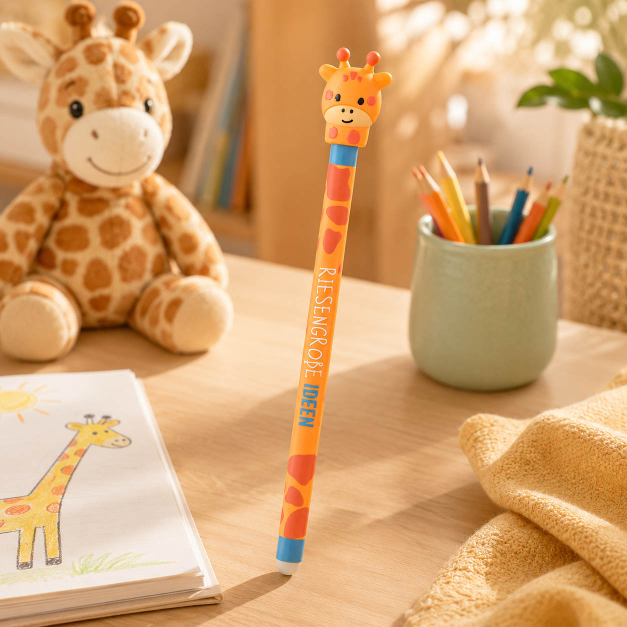 Gelstift Giraffe »Riesengroße Ideen« – Stimmungsbild