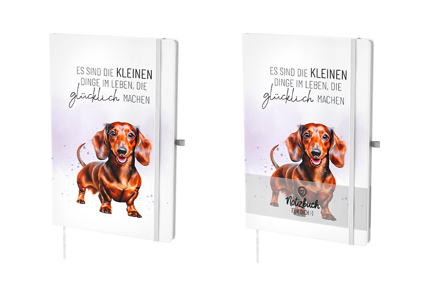 Notizbuch „Es sind die kleinen Dinge im Leben, die glücklich machen“