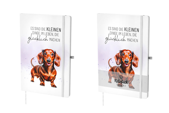 Notizbuch „Es sind die kleinen Dinge im Leben, die glücklich machen“