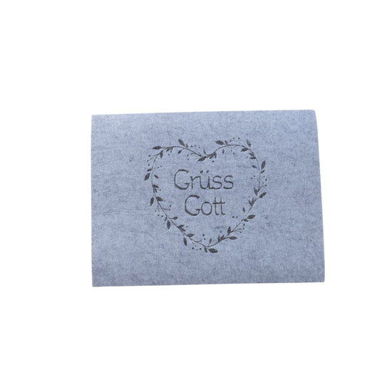 Filz Tischset "Servus - Grüss Gott"
