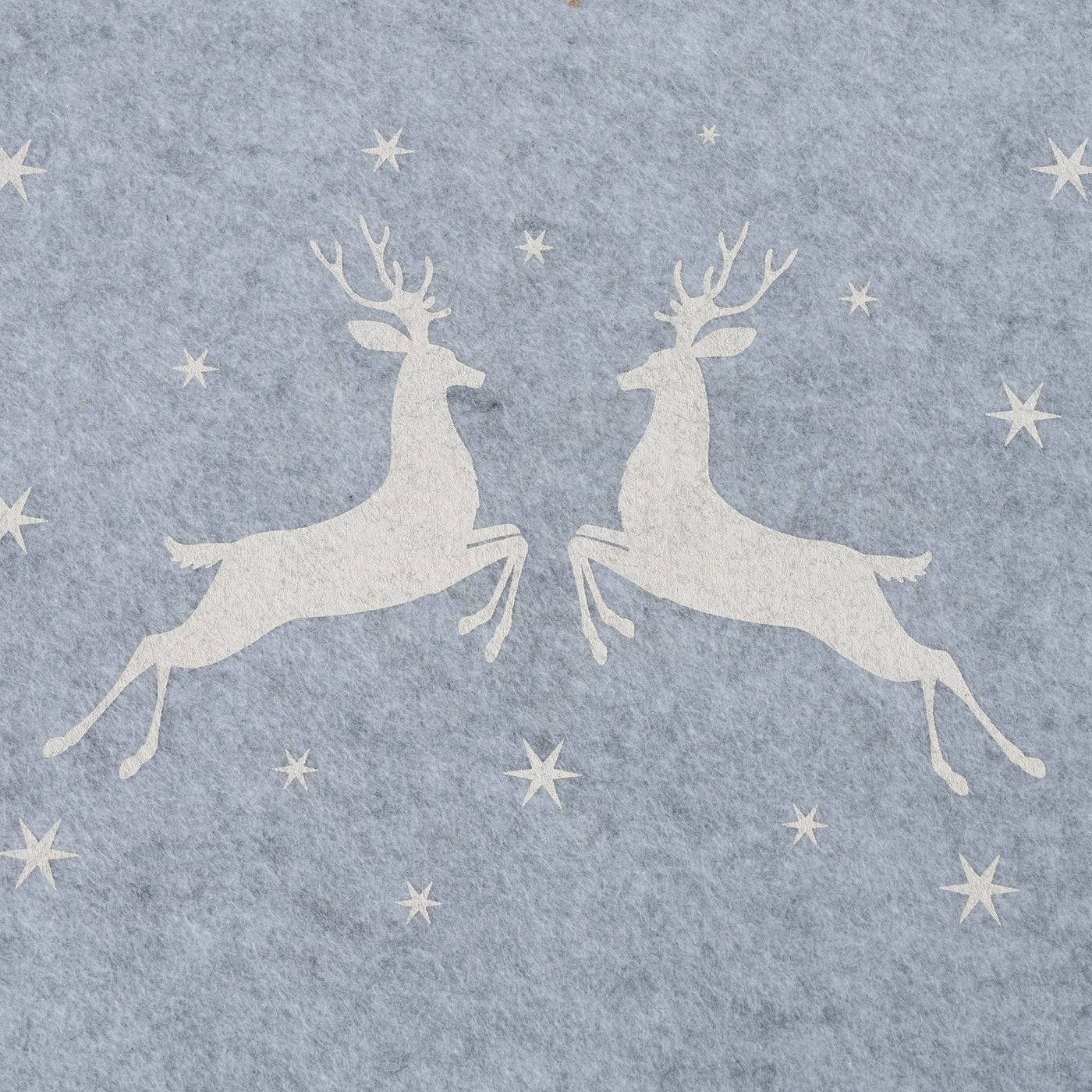 Filz Tischset grau "Hirsch / Winterlandschaft"
