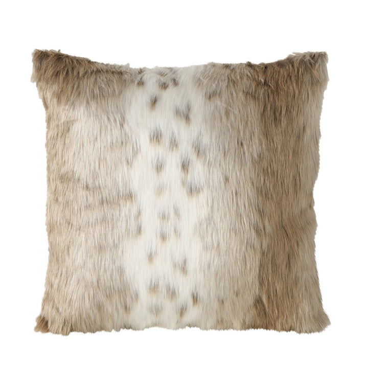 Kissen braun gestreift – Langhaar Kuschelkissen
