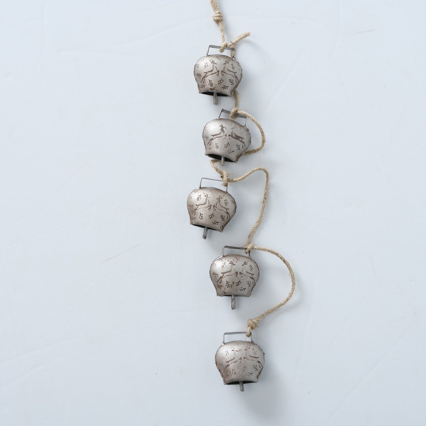 2015477-1 Deko-Hänger Girlande Glocke mit Hirsch Motiv antikbraun silber von Boltze, 2015477, 4020607939950