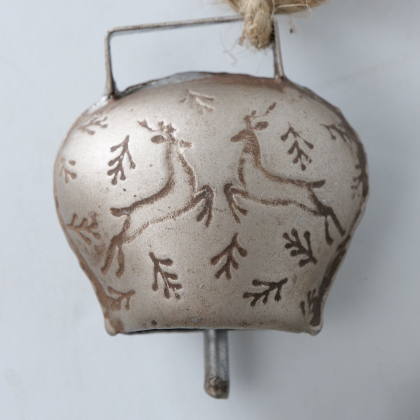 2015477-detailbild Deko-Hänger Girlande Glocke mit Hirsch Motiv antikbraun silber von Boltze, 2015477, 4020607939950