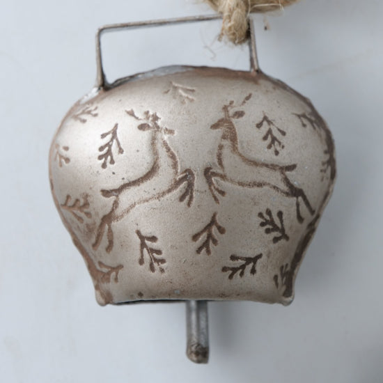 2015477-detailbild Deko-Hänger Girlande Glocke mit Hirsch Motiv antikbraun silber von Boltze, 2015477, 4020607939950